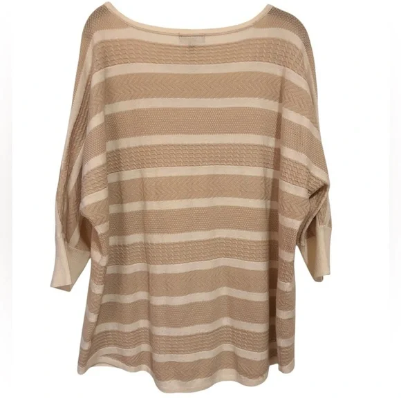a.n.a Beige and Cream Striped Sweater - Picture 2 of 6
